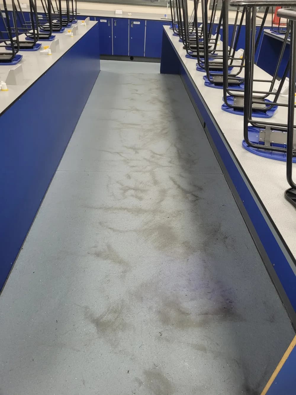 T-level classroom before renovation